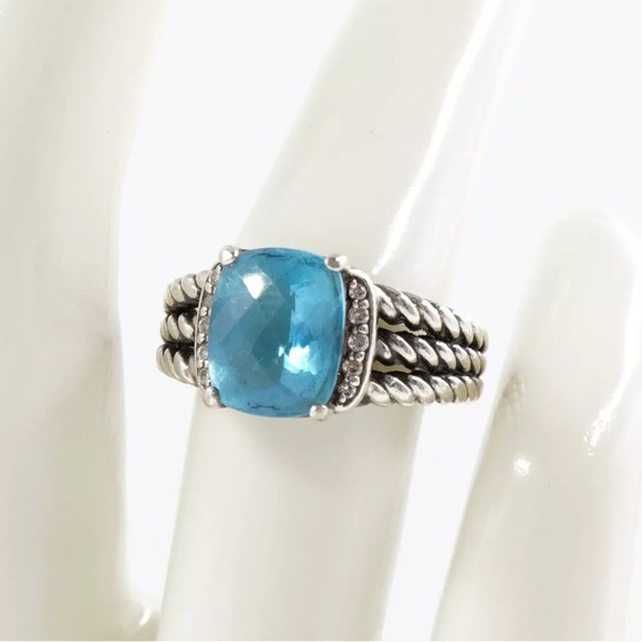 David Yurman Blue Topaz. - Picture 6 of 12